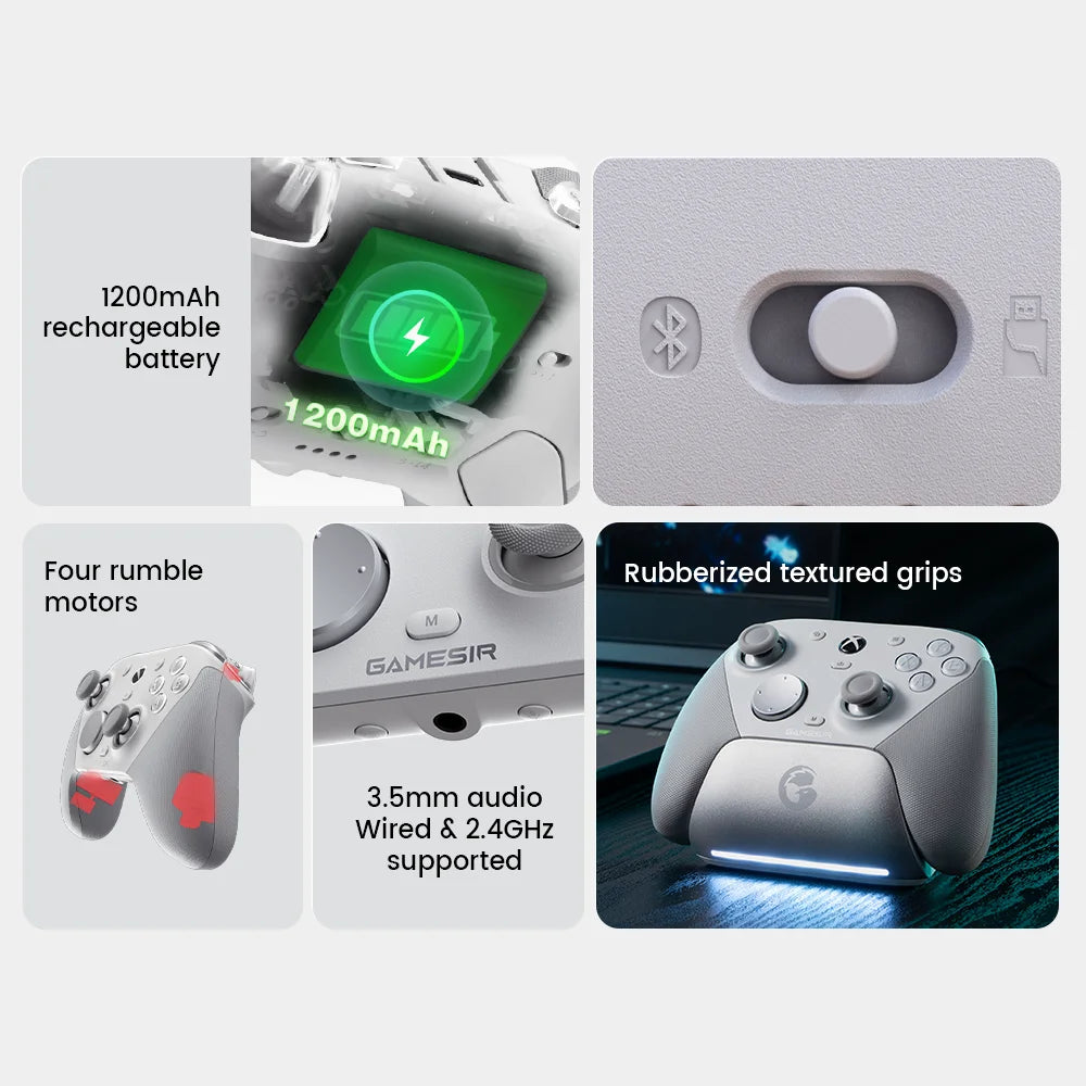 GAMESIR G7 Pro Xbox Controller for Xbox Series X|S, Xbox One X|S, Steam, PC, Android Phone - Hall Effect, Charging Dock, Gyro