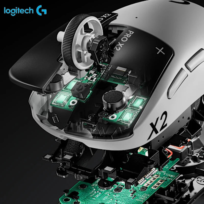 LOGITECH PRO X2 SUPERSTRIKE Wireless Gaming Mouse Professional Gaming Mouse 44000DPI HITS Sensing For PC Gamers