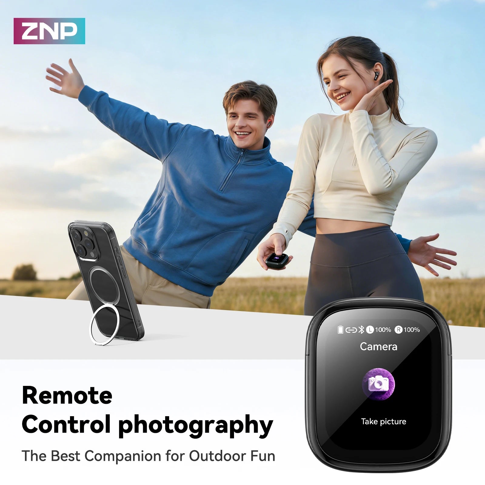 ZNP N02 AI Earbuds — Open Ear with Real-Time Translation