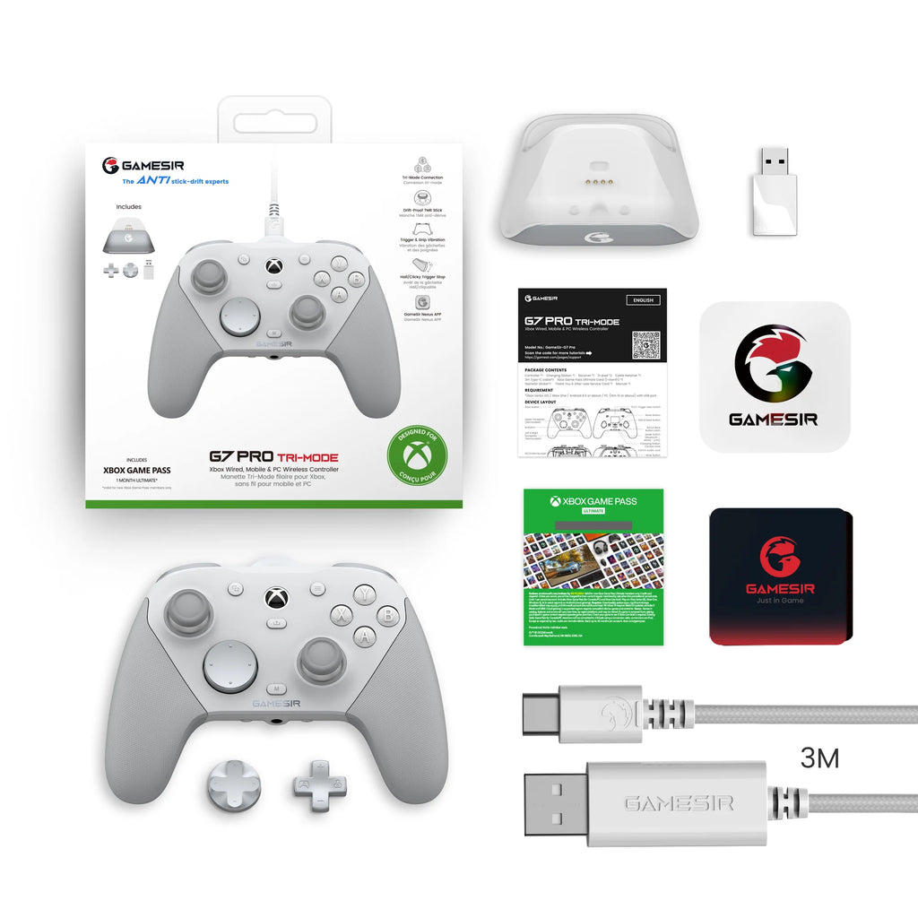 GAMESIR G7 Pro Xbox Controller for Xbox Series X|S, Xbox One X|S, Steam, PC, Android Phone - Hall Effect, Charging Dock, Gyro