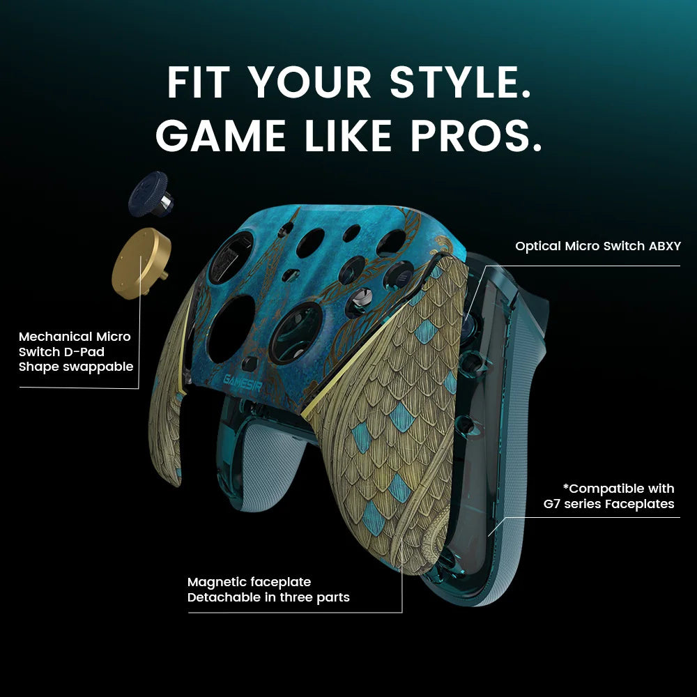 GAMESIR G7 Pro Wireless Controller — WUCHANG Edition | TMR Joysticks & Motion Control | Xbox, PS5, PS4, PC