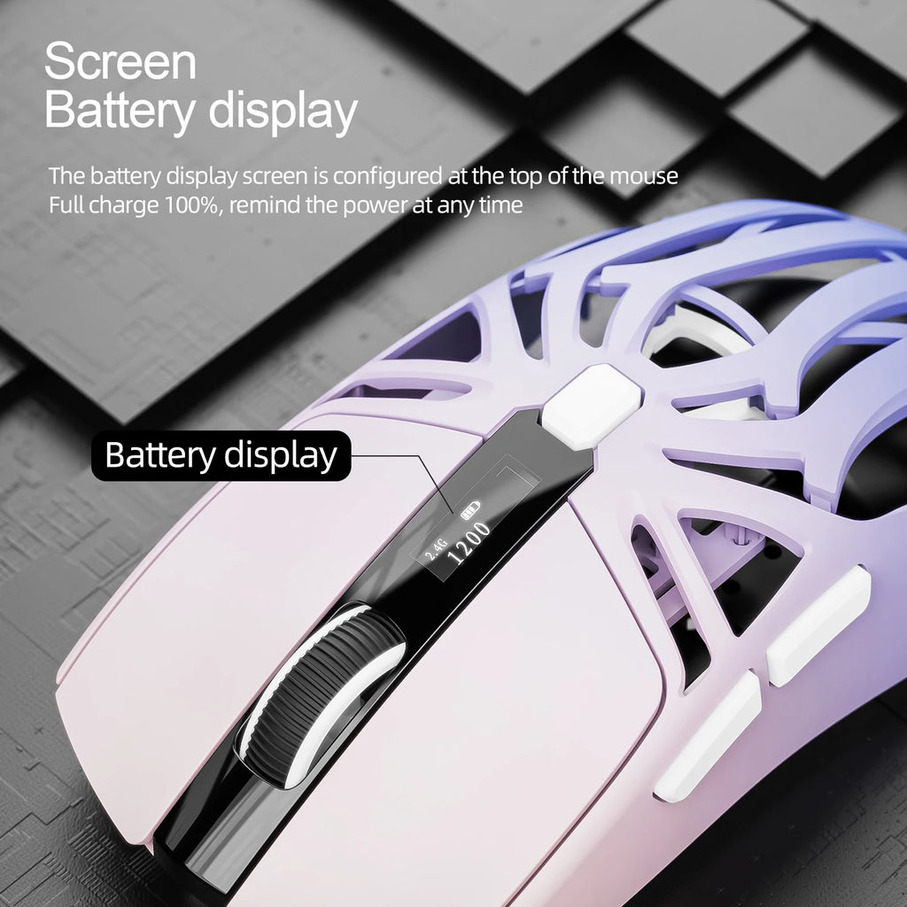 SMAILWOLF RS8 Bluetooth wireless 2.4g gaming mouse triple-mode lightweight e-sports gaming 10000DPI