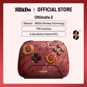 8BITDO Ultimate 2 Wireless Controller — WUCHANG Edition | TMR Joysticks & Motion Control | Xbox, PS5, PS4, PC