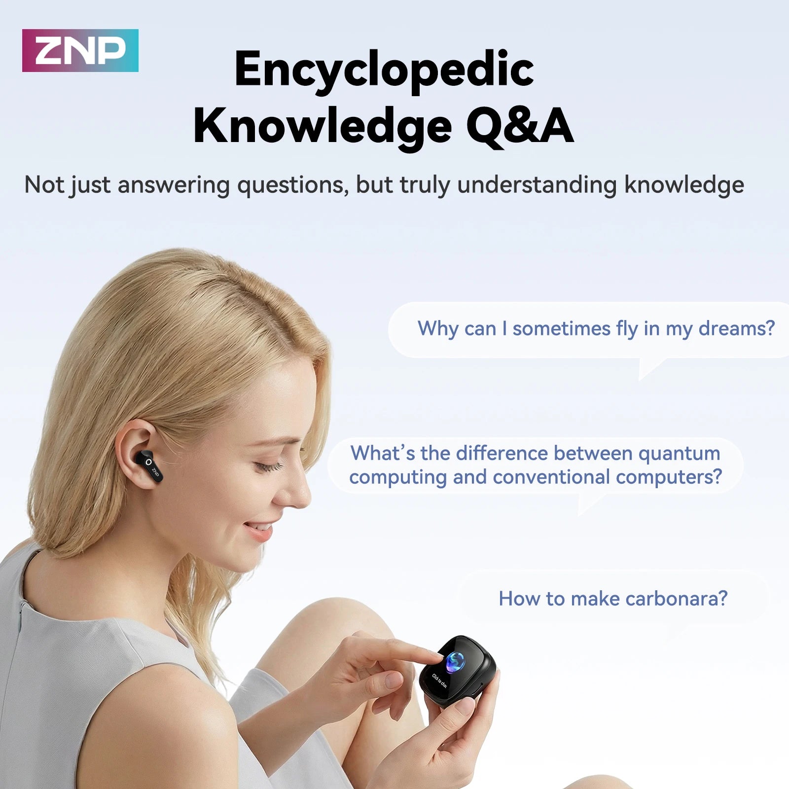 ZNP N02 AI Earbuds — Open Ear with Real-Time Translation