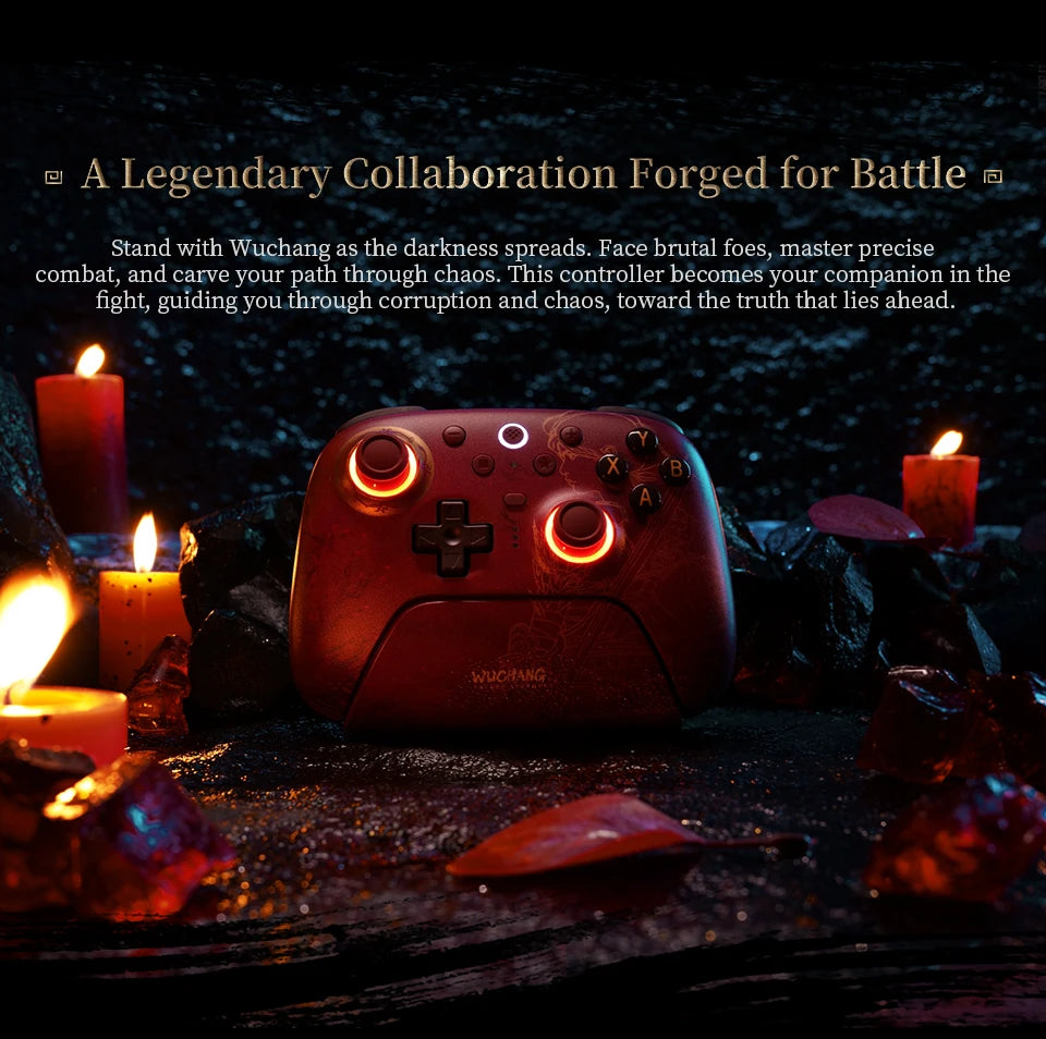 8BITDO Ultimate 2 Wireless Controller — WUCHANG Edition | TMR Joysticks & Motion Control | PC, Android | Xbox, PS5, PS4