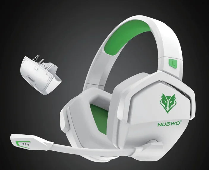 NUBWO G06 Dual Wireless Gaming Headphones 2.4GHz Bluetooth 5.3 with Microphone for PS5, PS4, PC, Mobile