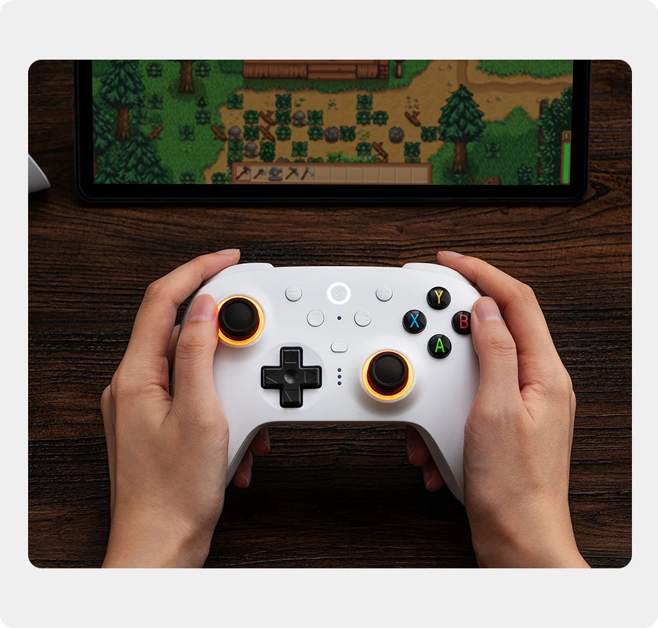 8BITDO Pro Wireless Controller — TMR & Hall Effect Joysticks | PC, Switch, PS4, PS5,Windows