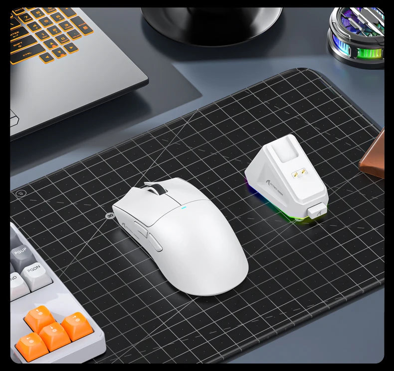 ATTACK SHARK X11 Wireless Mouse,Bluetooth/2.4G/wired Tri-Mode Mouse With RGB Magnetic charging dock for Non Stop Gaming