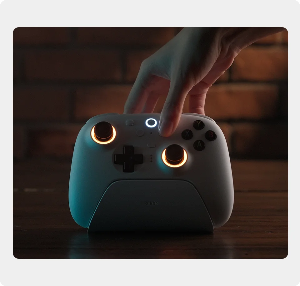 8BITDO Pro Wireless Controller — TMR & Hall Effect Joysticks | PC, Switch, PS4, PS5,Windows