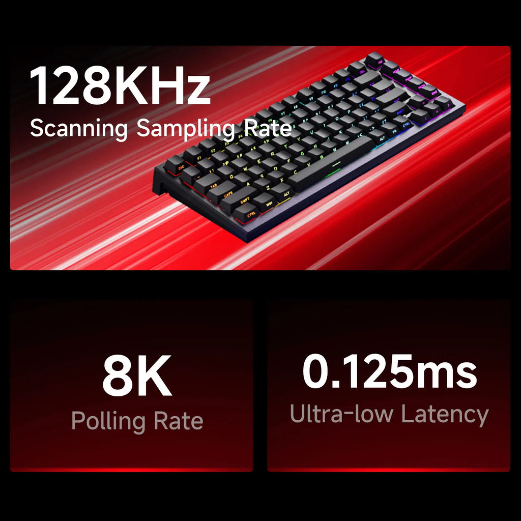 AKKO TAC75 HE Magnetic Switch Keyboard 75% Gaming Keyboards Rapid Trigger 0.005mm 8K RGB Lights for Esports players