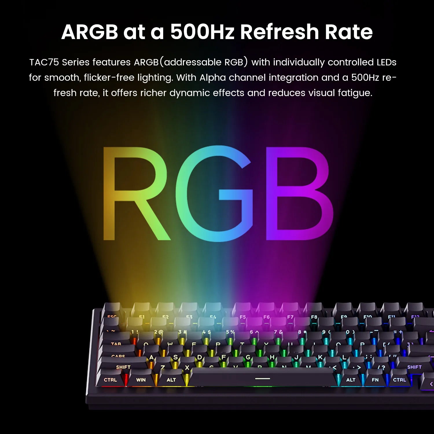 AKKO TAC75 HE Magnetic Switch Keyboard 75% Gaming Keyboards Rapid Trigger 0.005mm 8K RGB Lights for Esports players