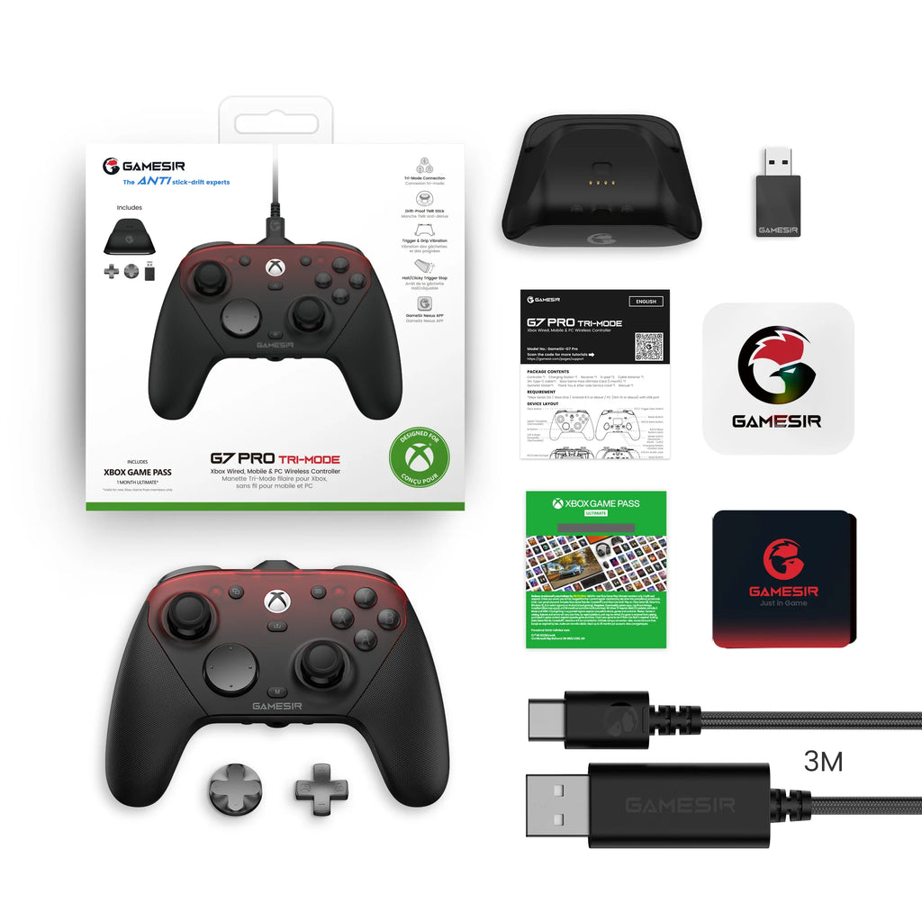 GAMESIR G7 Pro Xbox Controller for Xbox Series X|S, Xbox One X|S, Steam, PC, Android Phone - Hall Effect, Charging Dock, Gyro