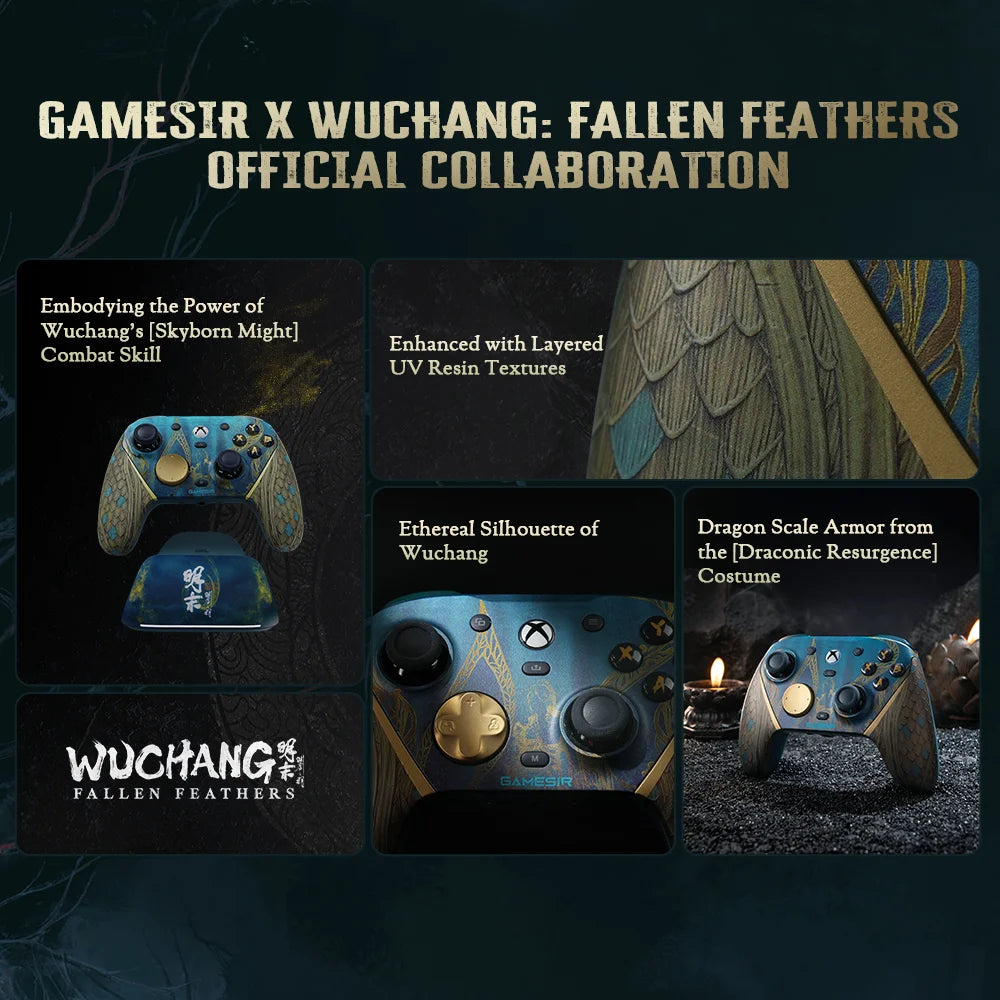 GAMESIR G7 Pro Wireless Controller — WUCHANG Edition | TMR Joysticks & Motion Control | Xbox, PS5, PS4, PC