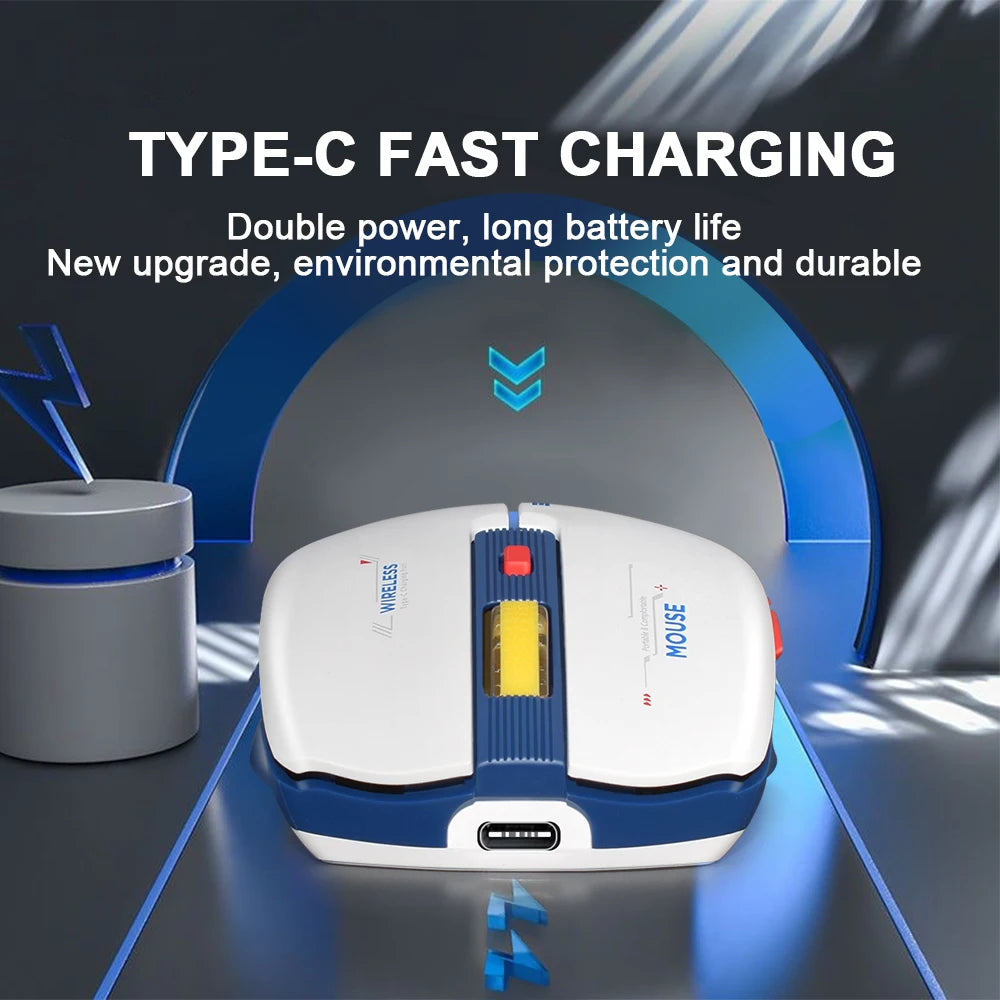 LT-T19 Ergonomic Rechargeable Gaming Mouse USB 2.4G Wireless RGB Light Desktop Gaming Mice