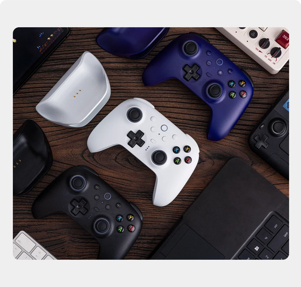 8BITDO Pro Wireless Controller — TMR & Hall Effect Joysticks | PC, Switch, PS4, PS5,Windows