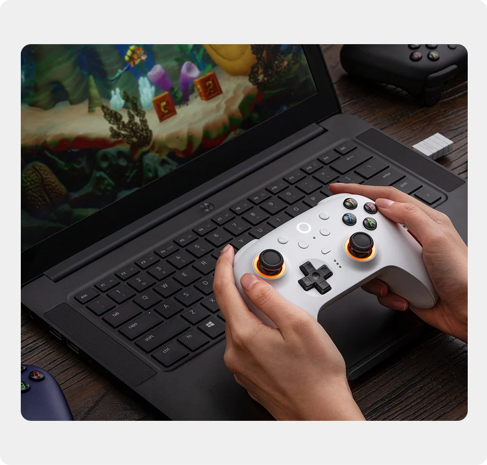 8BITDO Pro Wireless Controller — TMR & Hall Effect Joysticks | PC, Switch, PS4, PS5,Windows