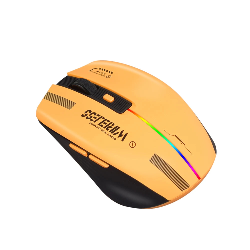 LT-T19 Ergonomic Rechargeable Gaming Mouse USB 2.4G Wireless RGB Light Desktop Gaming Mice