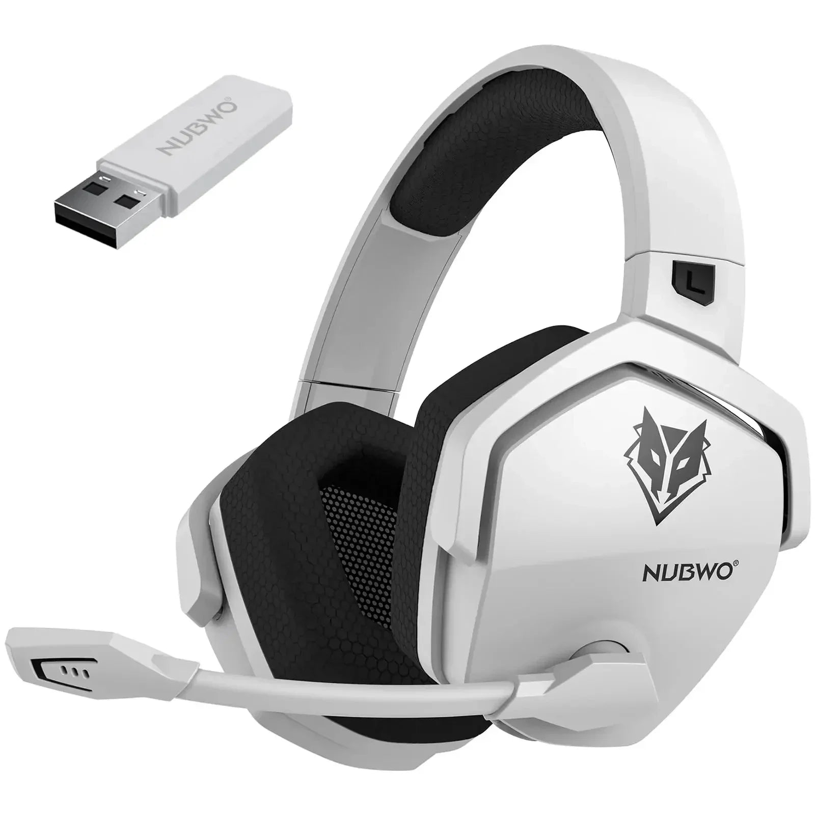 NUBWO G06 Dual Wireless Gaming Headphones 2.4GHz Bluetooth 5.3 with Microphone for PS5, PS4, PC, Mobile