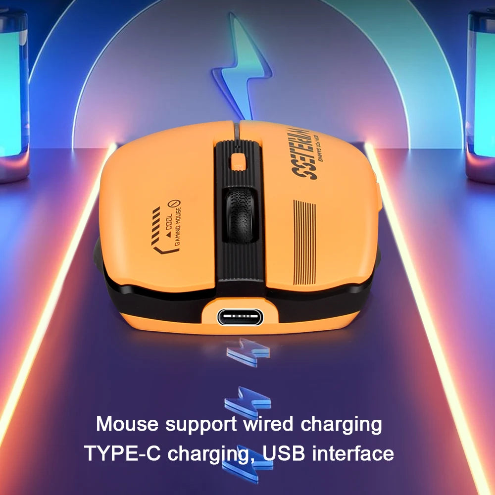 LT-T19 Ergonomic Rechargeable Gaming Mouse USB 2.4G Wireless RGB Light Desktop Gaming Mice