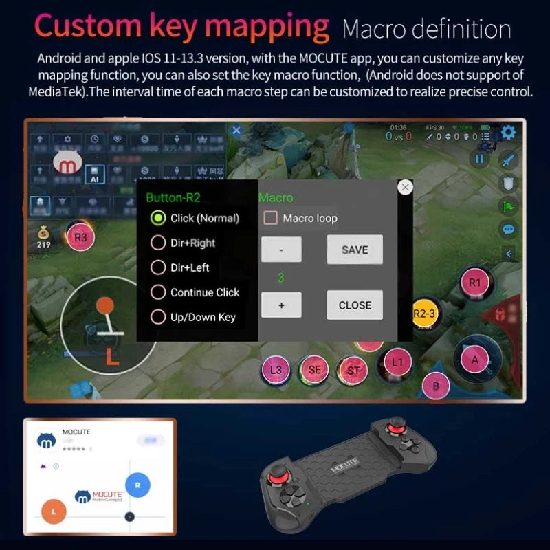 Playstation Bluetooth Mobile Gaming Controller