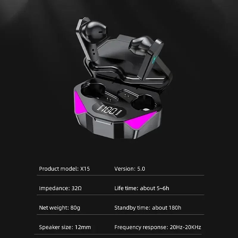 ASUS ROG Wireless Gaming Earbuds with bluetooth and in-build Mic with 9D Stereo sound quality