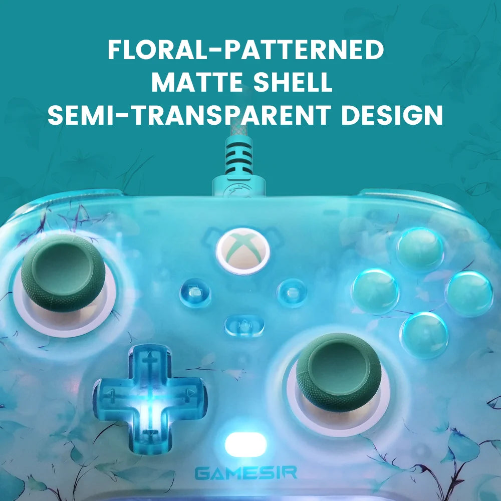 GAMESIR T7 Pro Floral Xbox Gamepad Hall Effect Game Controller for Xbox Series X, Xbox Series S, Xbox One X | S game console