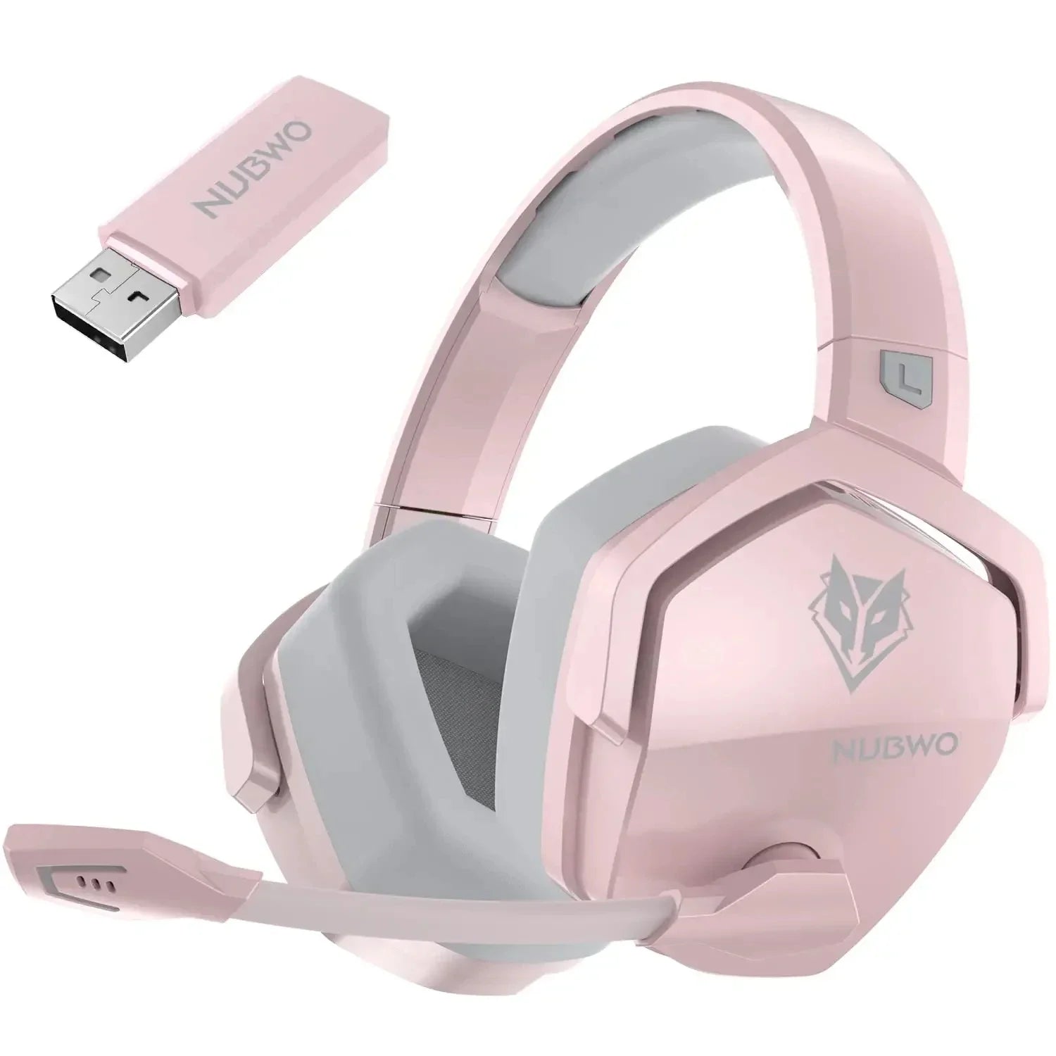NUBWO G06 Dual Wireless Gaming Headphones 2.4GHz Bluetooth 5.3 with Microphone for PS5, PS4, PC, Mobile