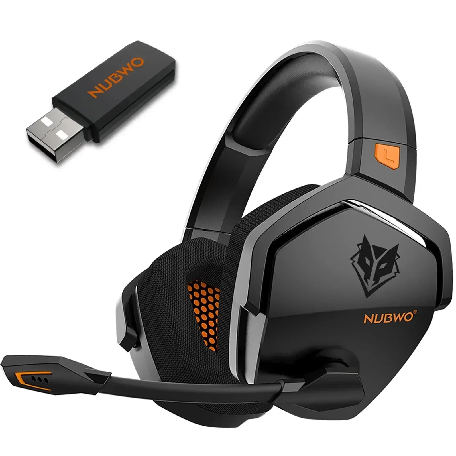 NUBWO G06 Dual Wireless Gaming Headphones 2.4GHz Bluetooth 5.3 with Microphone for PS5, PS4, PC, Mobile