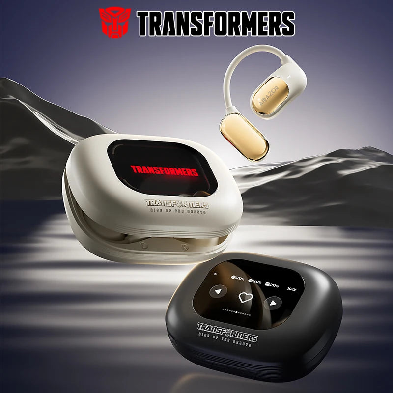 Transformers TF-T78 AI — OWS Open Ear Wireless Earphones with Smart LCD