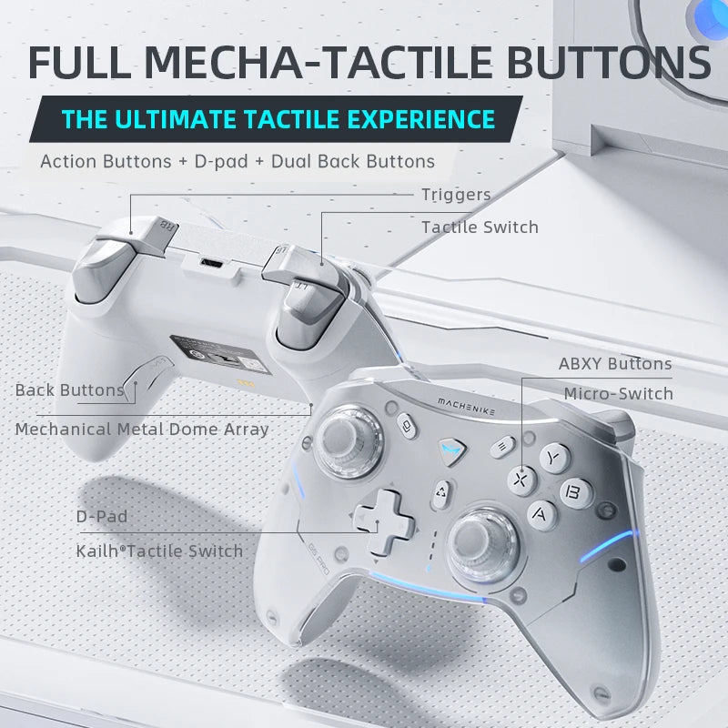 MACHENIKE G5 Pro Elite Wireless Controller — Hall Trigger & Mecha Buttons | PC, PS5, PS4, Xbox