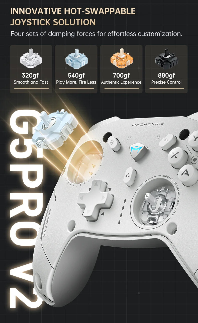 MACHENIKE G5Pro V2 Wireless Controller — 1000Hz, RGB Dock | PC, PS5, PS4, Xbox