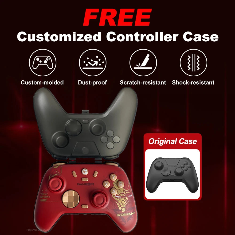GAMESIR Nova 2 Lite Iron Man Edition Wireless controller | TMR Joysticks & Motion Control | Xbox, PS5, PS4, PC