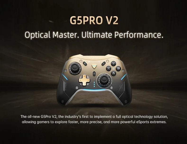 MACHENIKE G5Pro V2 Wireless Controller — 1000Hz, RGB Dock | PC, PS5, PS4, Xbox
