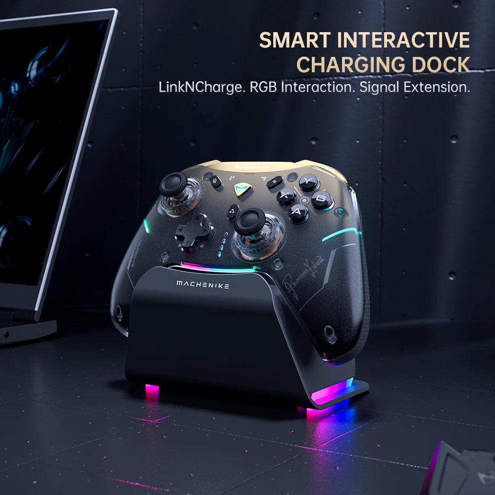 MACHENIKE G5Pro V2 Wireless Controller — 1000Hz, RGB Dock | PC, PS5, PS4, Xbox