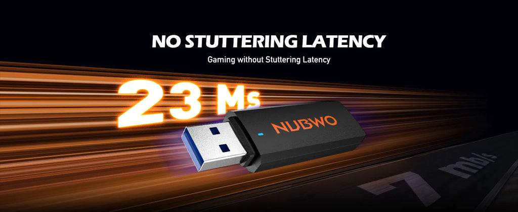 NUBWO G06 Dual Wireless Gaming Headphones 2.4GHz Bluetooth 5.3 with Microphone for PS5, PS4, PC, Mobile