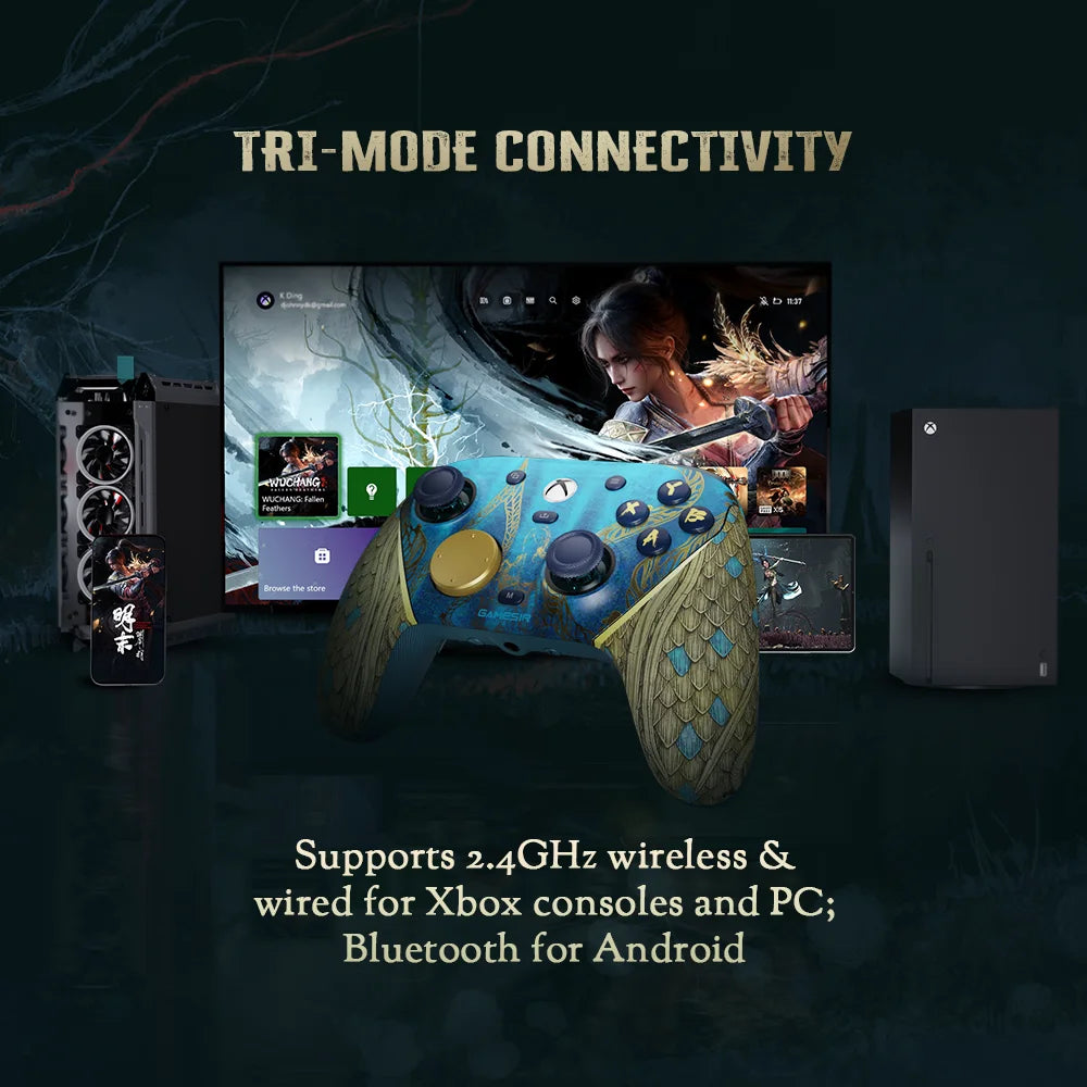 GAMESIR G7 Pro Wireless Controller — WUCHANG Edition | TMR Joysticks & Motion Control | Xbox, PS5, PS4, PC